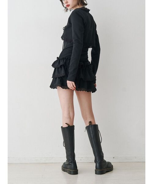 jouetie（ジュエティ）の「ボレロセットフリルベアミニワンピース（ワンピース・レディース・グレー/ブルー/ブラック・MEDIUM）」の10枚目の写真