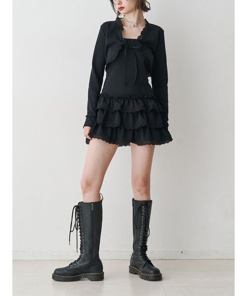 jouetie（ジュエティ）の「ボレロセットフリルベアミニワンピース（ワンピース・レディース・グレー/ブルー/ブラック・MEDIUM）」の11枚目の写真