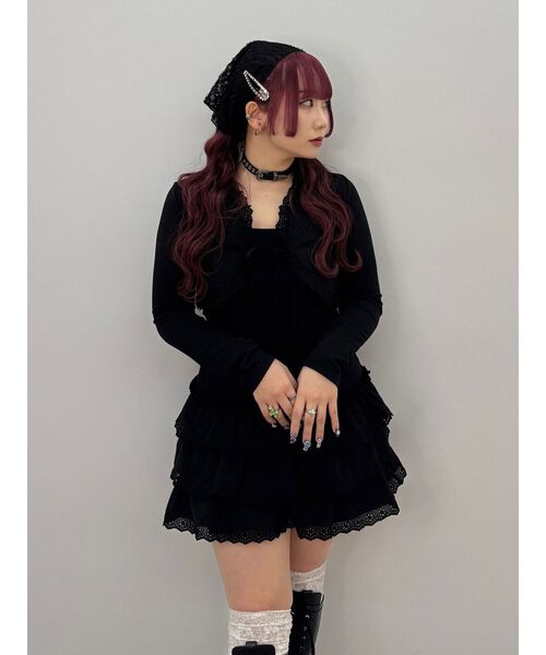 jouetie（ジュエティ）の「ボレロセットフリルベアミニワンピース（ワンピース・レディース・グレー/ブルー/ブラック・MEDIUM）」の18枚目の写真