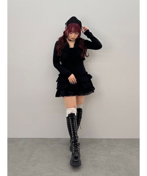 jouetie（ジュエティ）の「ボレロセットフリルベアミニワンピース（ワンピース・レディース・グレー/ブルー/ブラック・MEDIUM）」の20枚目の写真