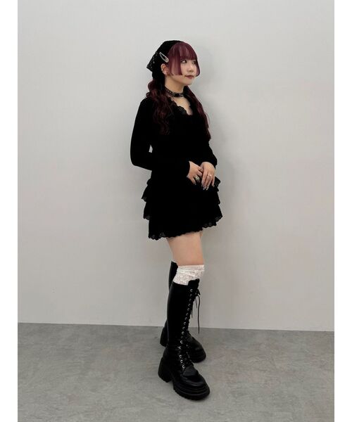 jouetie（ジュエティ）の「ボレロセットフリルベアミニワンピース（ワンピース・レディース・グレー/ブルー/ブラック・MEDIUM）」の21枚目の写真