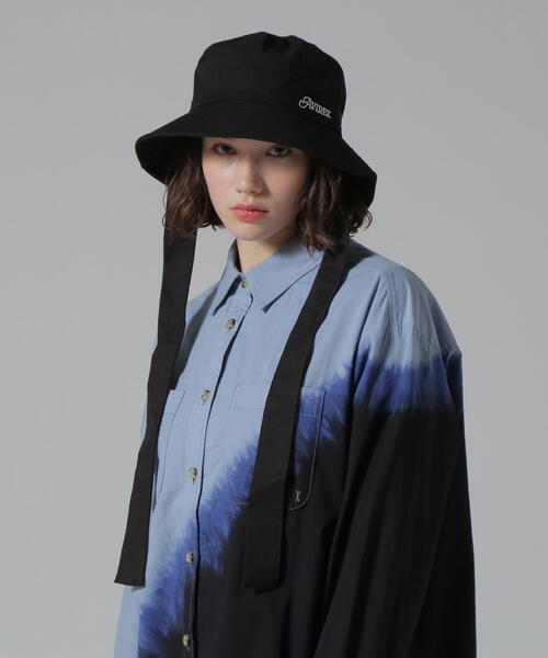 AVIREX（アヴィレックス）の「《直営店限定》DETACHABLE RIBBON HAT/デタッチャブルリボンハット（ハット・レディース・ブラック/ベージュ・F）」の8枚目の写真