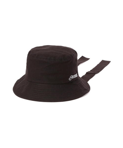 AVIREX（アヴィレックス）の「《直営店限定》DETACHABLE RIBBON HAT/デタッチャブルリボンハット（ハット・レディース・ブラック/ベージュ・F）」の7枚目の写真