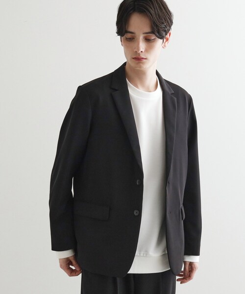 tk.TAKEO KIKUCHI（ティーケータケオキクチ）の「360度ストレッチテーラードジャケット（セットアップ対応）（テーラードジャケット・メンズ・ブラック/ベージュ/ブルー・01/02/03/04）」の5枚目の写真