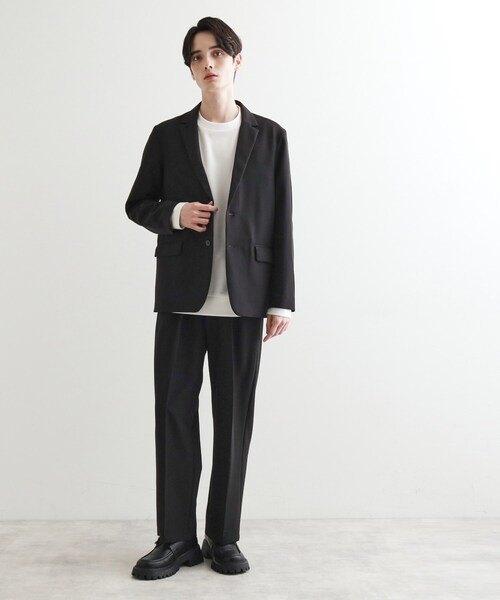 tk.TAKEO KIKUCHI（ティーケータケオキクチ）の「360度ストレッチテーラードジャケット（セットアップ対応）（テーラードジャケット・メンズ・ブラック/ベージュ/ブルー・01/02/03/04）」の6枚目の写真