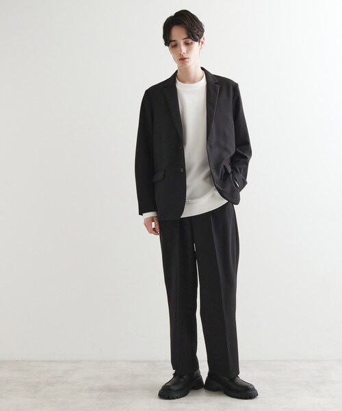 tk.TAKEO KIKUCHI（ティーケータケオキクチ）の「360度ストレッチテーラードジャケット（セットアップ対応）（テーラードジャケット・メンズ・ブラック/ベージュ/ブルー・01/02/03/04）」の7枚目の写真