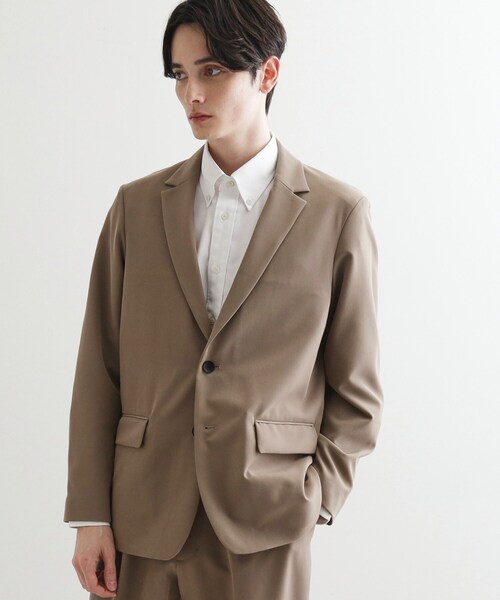 tk.TAKEO KIKUCHI（ティーケータケオキクチ）の「360度ストレッチテーラードジャケット（セットアップ対応）（テーラードジャケット・メンズ・ブラック/ベージュ/ブルー・01/02/03/04）」の9枚目の写真