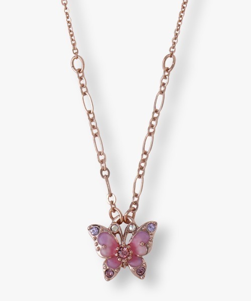 ANNA SUI（アナスイ）の「蝶モチーフ ネックレス（ネックレス・レディース・ブルー/ピンク・FREE）」の2枚目の写真