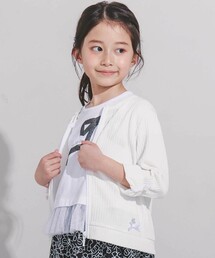 BeBe（ベベ）の「針抜きテレコカットソー長袖カーディガン(90~160cm)（カーディガン/ボレロ・キッズ）」