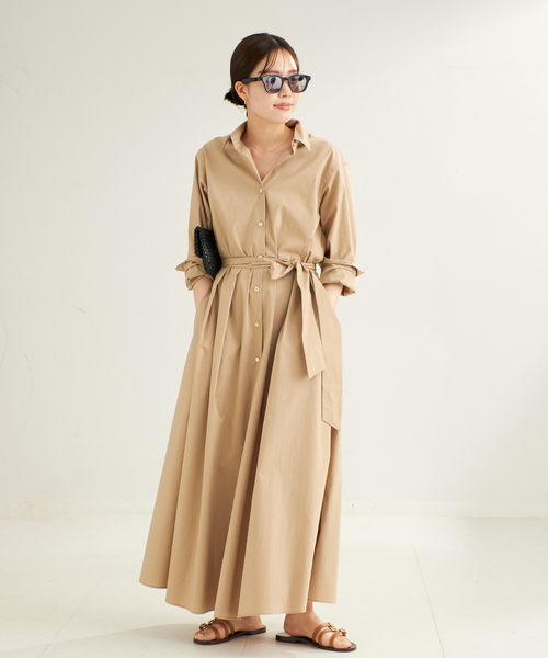 新品　Plage プラージュ　Lawn ボリューム Flare ワンピース　36 plage（プラージュ）の「Lawn ボリューム Flare ワンピース