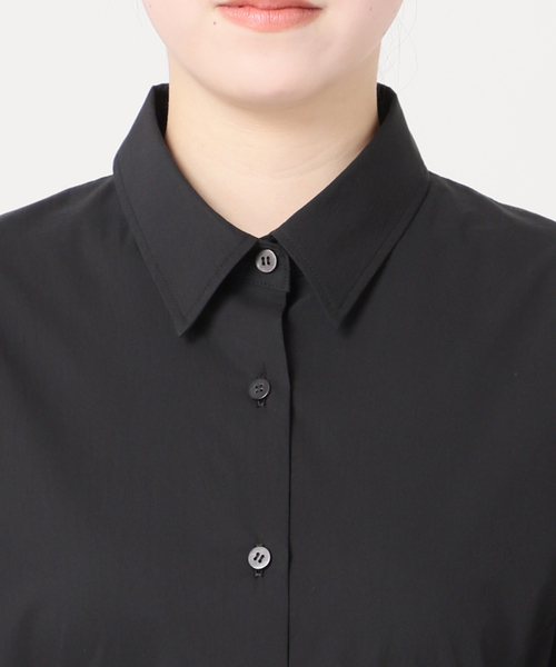 plage（プラージュ）の「Flared Shirt ドレス（ワンピース・レディース・ブラック/キャメル・38/36）」の20枚目の写真
