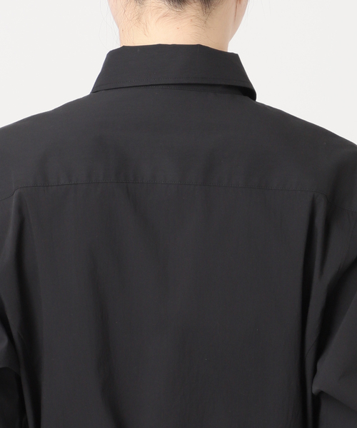 plage（プラージュ）の「Flared Shirt ドレス（ワンピース・レディース・ブラック/キャメル・38/36）」の21枚目の写真