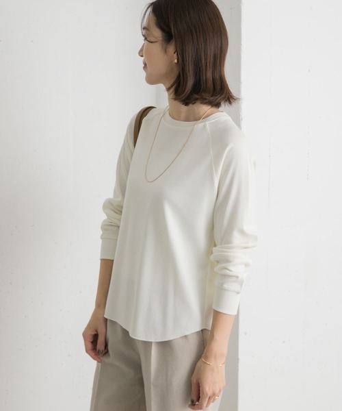 URBAN RESEARCH DOORS（アーバンリサーチドアーズ）の「ソフトフライスプルオーバー（Tシャツ/カットソー・レディース・オフホワイト/ベージュ系その他/グレー系その他・MEDIUM）」の15枚目の写真