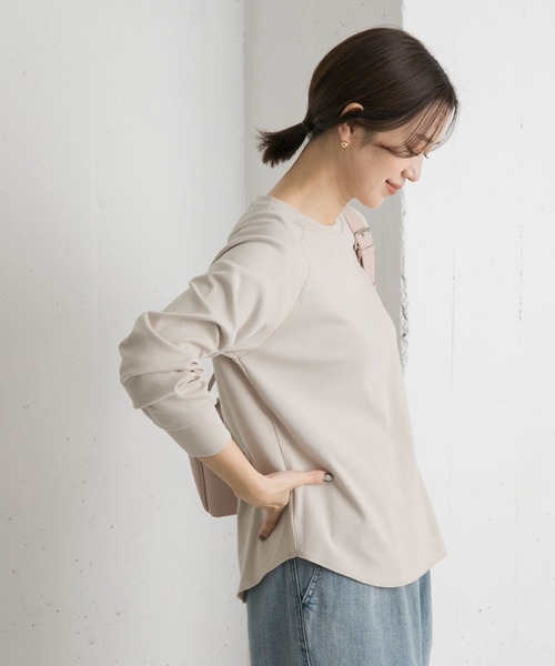 URBAN RESEARCH DOORS（アーバンリサーチドアーズ）の「ソフトフライスプルオーバー（Tシャツ/カットソー・レディース・オフホワイト/ベージュ系その他/グレー系その他・MEDIUM）」の21枚目の写真