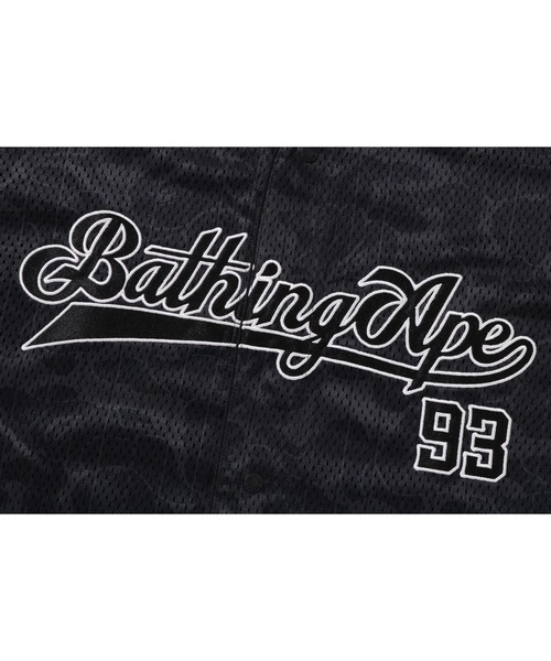 A BATHING APE(アベイシングエイプ)の「CAMO STRIPE BASEBALL SHIRT(シャツ/ブラウス・メンズ・グレー/ブラック・SMALL/X-LARGE/XX-LARGE/MEDIUM/LARGE)」の5枚目の写真