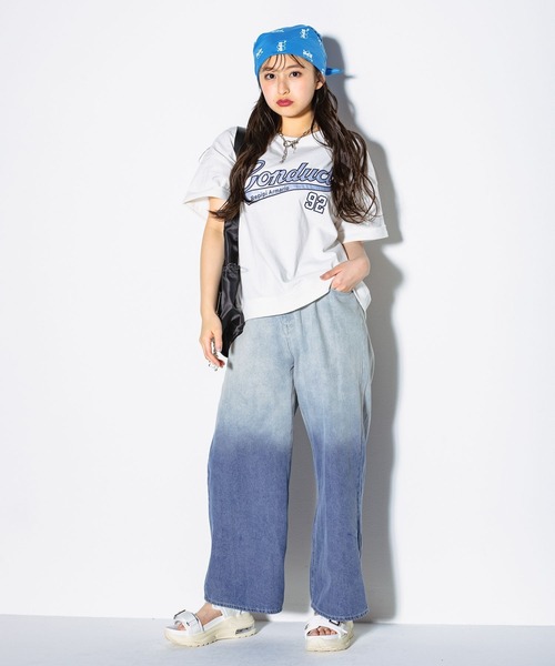 repipi armario（レピピ アルマリオ）の「ライトホックデニムワイドパンツ（デニムパンツ・キッズ・ブルー系その他/ブラック系その他2/ブルー系その他2/ブラック系その他・SMALL/MEDIUM/LARGE）」の20枚目の写真