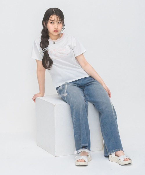 repipi armario（レピピ アルマリオ）の「ライトホックデニムワイドパンツ（デニムパンツ・キッズ・ブルー系その他/ブラック系その他2/ブルー系その他2/ブラック系その他・SMALL/MEDIUM/LARGE）」の11枚目の写真