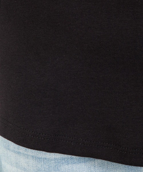 LARU(ラルー)の「Uネック 8分丈 コットンフライスTシャツ(Tシャツ/カットソー・レディース・チャコールグレー/杢グレー/ネイビー/ブラック/ホワイト・L/M)」の22枚目の写真