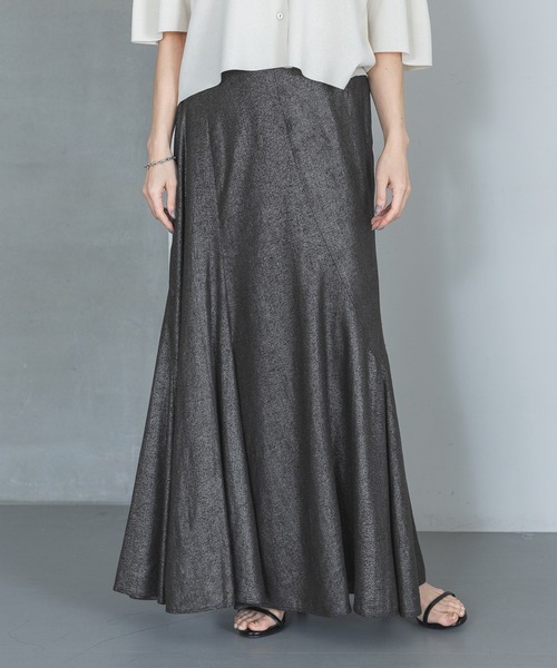 A part by（アパートバイ）の「ハクエスカルゴスカート（スカート・レディース・ブラウン/ライトベージュ/チャコールグレー・SMALL/MEDIUM）」の2枚目の写真