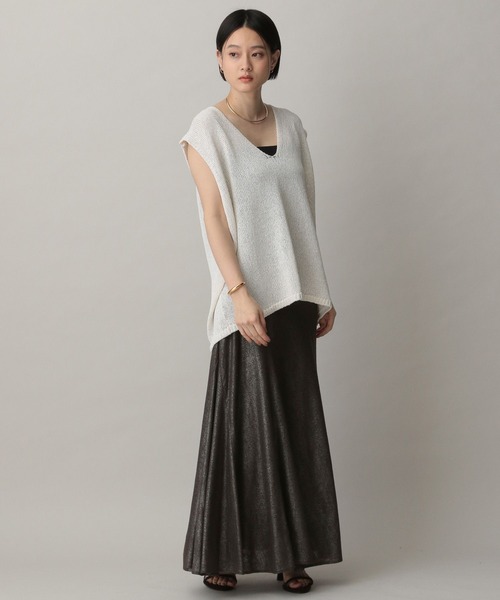 A part by（アパートバイ）の「ハクエスカルゴスカート（スカート・レディース・ブラウン/ライトベージュ/チャコールグレー・SMALL/MEDIUM）」の4枚目の写真