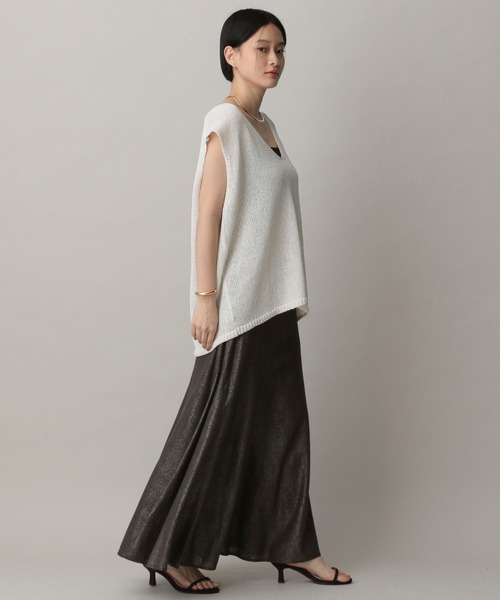 A part by（アパートバイ）の「ハクエスカルゴスカート（スカート・レディース・ブラウン/ライトベージュ/チャコールグレー・SMALL/MEDIUM）」の6枚目の写真