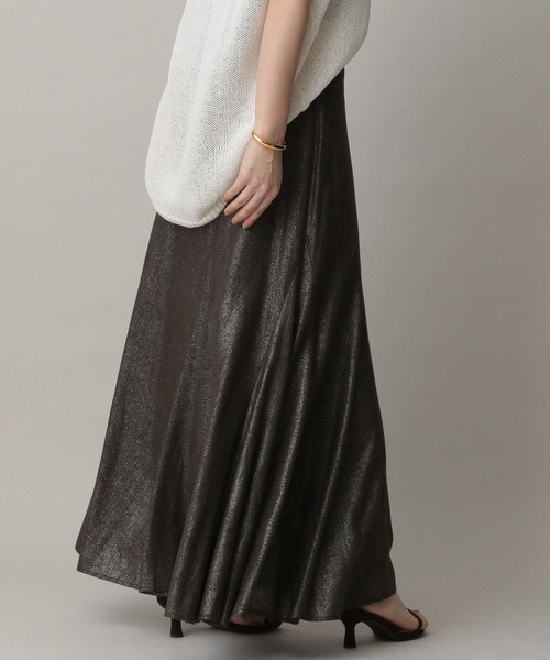 A part by（アパートバイ）の「ハクエスカルゴスカート（スカート・レディース・ブラウン/ライトベージュ/チャコールグレー・SMALL/MEDIUM）」の9枚目の写真