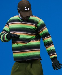 BAL | GRADIENT STRIPE CREW NECK L/S TEE(Tシャツ/カットソー)