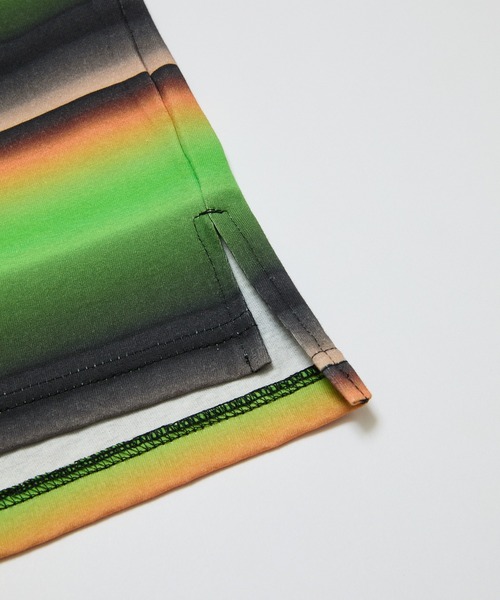 BAL（バル）の「GRADIENT STRIPE CREW NECK L/S TEE（Tシャツ/カットソー・メンズ・ピンク/グリーン・1/2/3）」の14枚目の写真