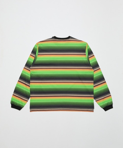 BAL（バル）の「GRADIENT STRIPE CREW NECK L/S TEE（Tシャツ/カットソー・メンズ・ピンク/グリーン・1/2/3）」の10枚目の写真