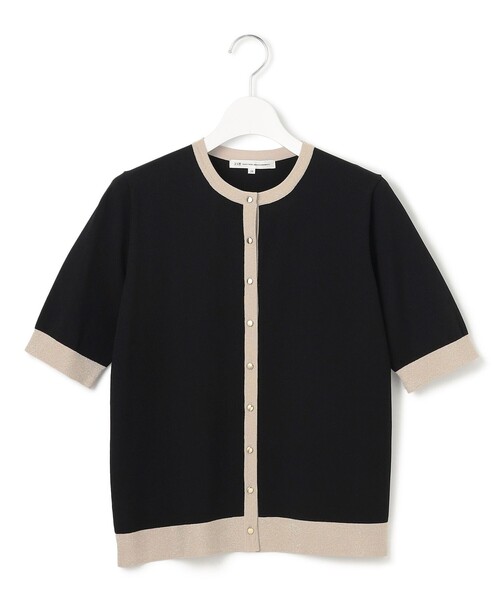 23区（ニジュウサンク）の「【WEB&一部店舗限定/洗える】レーヨンポリエステルストレッチ 半袖 カーディガン（カーディガン/ボレロ・レディース・ホワイト系2/ブラック系2/ベージュ系2/ネイビー系2・40/38）」の6枚目の写真