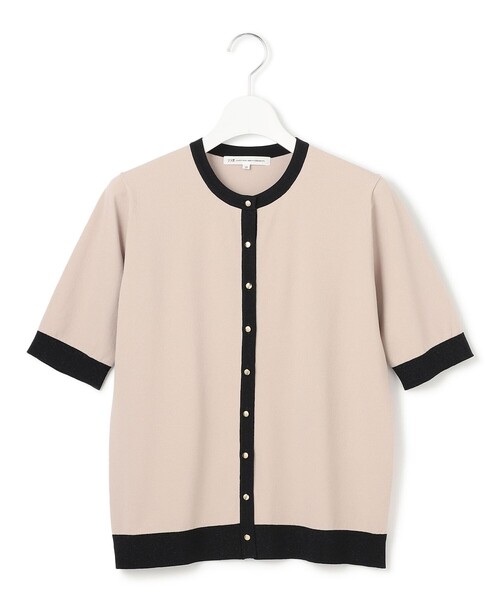 23区（ニジュウサンク）の「【WEB&一部店舗限定/洗える】レーヨンポリエステルストレッチ 半袖 カーディガン（カーディガン/ボレロ・レディース・ホワイト系2/ブラック系2/ベージュ系2/ネイビー系2・40/38）」の8枚目の写真