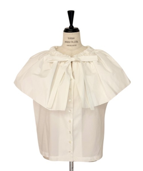 セール】balloon collar ribbon blouse（シャツ/ブラウス