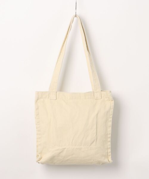 WEGO（ウィゴー）の「WEGO/切りっぱなしハートスクエアトートバッグ（トートバッグ・レディース・ブラウン/ブラック/アイボリー・FREE）」の4枚目の写真