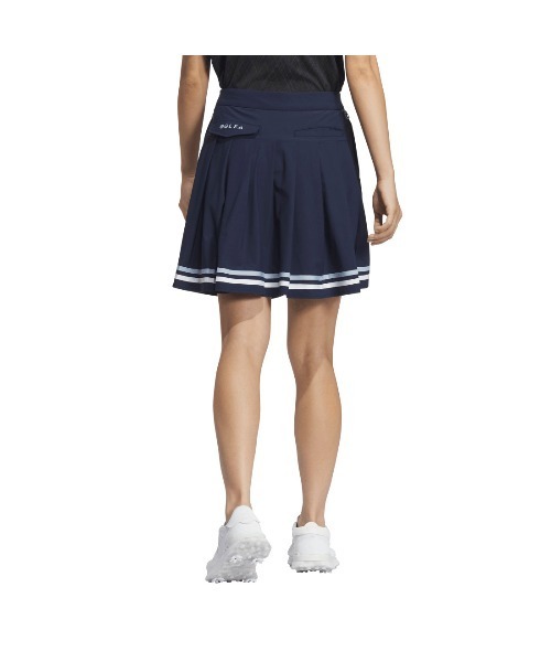 adidas（アディダス）の「アディダス adidas ソリッド プリーツ スカート（スカート・レディース・ホワイト/ネイビー・S/L/XL/2XL/M）」の4枚目の写真