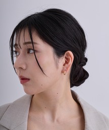 ◆金属アレルギー対応◆◆made in japan◆【片手でスムースワンタッチ】ダイヤカット スムースクリスタルピアス