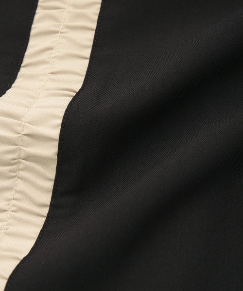 ADAM ET ROPE'（アダムエロペ）の「【WEB限定】サイドシャーリングラインワイドパンツ（その他パンツ・レディース・ベージュ系その他/ブラック・34/38/36）」の14枚目の写真