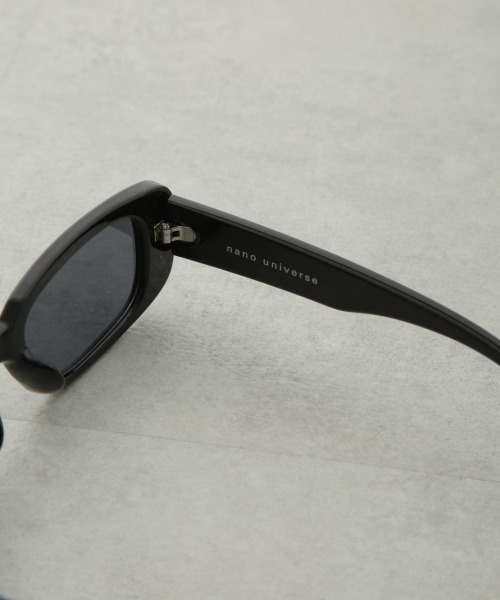 NANO universe（ナノユニバース）の「アイウェア/スクエア型 セルフレーム 2（サングラス・メンズ・ブラック/サーモンピンク・FREE）」の8枚目の写真
