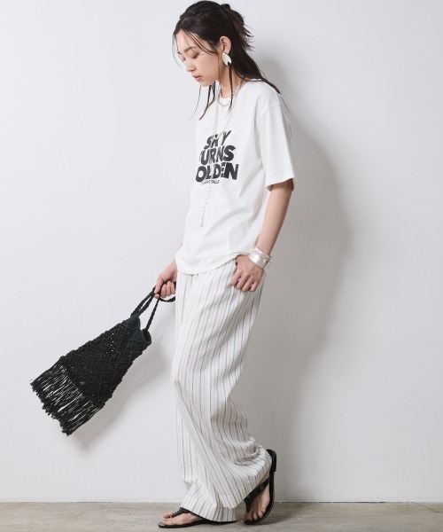 ロゴプリントTシャツ＜大きいサイズ有＞シックスタイル（Tシャツ