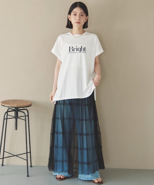 Doux archives(ドゥアルシーヴ)の「2WAYレースプリーツスカート(スカート・レディース・ホワイト/ブラック・FREE)」の4枚目の写真