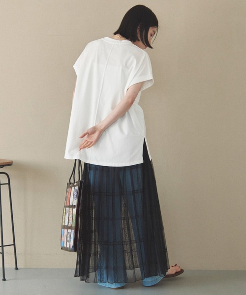 Doux archives(ドゥアルシーヴ)の「2WAYレースプリーツスカート(スカート・レディース・ホワイト/ブラック・FREE)」の10枚目の写真