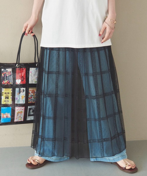 Doux archives(ドゥアルシーヴ)の「2WAYレースプリーツスカート(スカート・レディース・ホワイト/ブラック・FREE)」の16枚目の写真