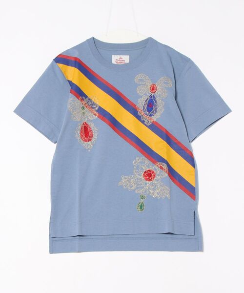 セール】ｵｰｶﾞﾆｯｸBD天竺ｼﾞｭｴﾙｻｯｼｭﾌﾟﾘﾝﾄﾎﾞｰｲｽﾞTｼｬﾂ（Tシャツ