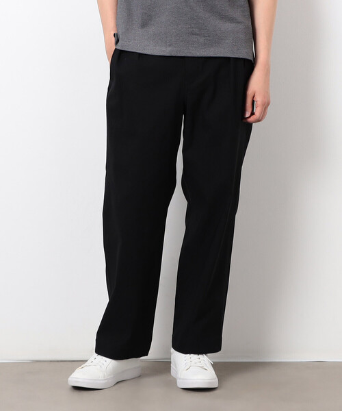 COMME CA ISM（コムサイズム）の「ガムストレッチ ２タックチノ（チノパンツ・メンズ・ブラック/ベージュ/ブラウン・SMALL/MEDIUM/LARGE）」の4枚目の写真