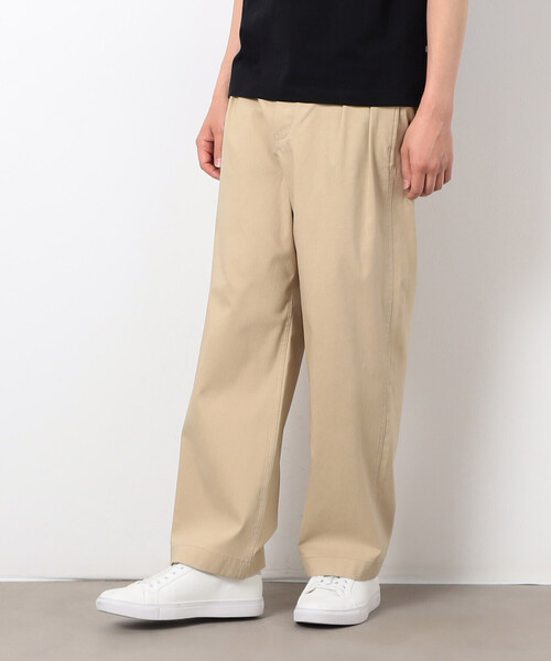 COMME CA ISM（コムサイズム）の「ガムストレッチ ２タックチノ（チノパンツ・メンズ・ブラック/ベージュ/ブラウン・SMALL/MEDIUM/LARGE）」の5枚目の写真