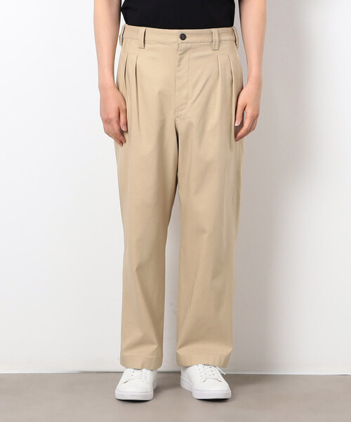 COMME CA ISM（コムサイズム）の「ガムストレッチ ２タックチノ（チノパンツ・メンズ・ブラック/ベージュ/ブラウン・SMALL/MEDIUM/LARGE）」の12枚目の写真