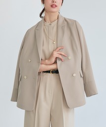 RUIRUE BOUTIQUE（ルイルエブティック）の「洗える ストレッチ ｜ パナマ シアー テーラードジャケット ｜ レディース おしゃれ きれいめ オフィスカジュアル 通勤服 夏コーデ ジャケット（テーラードジャケット）」