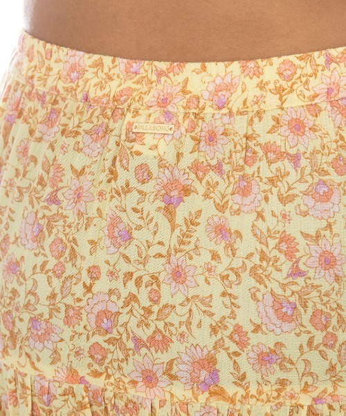 BILLABONG(ビラボン)の「BILLABONG レディース 【PARADISE SKIES】 HEART TO HEART SKIRT スカート 【2025年春夏モデル】/ビラボン総柄ロングスカート(スカート・レディース・イエロー系その他・X-SMALL)」の6枚目の写真