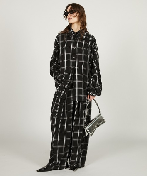 PRANK PROJECT（プランクプロジェクト）の「【Pre-Order】サテンシャツ&キャミ / Satin Shirt & Cami（シャツ/ブラウス・レディース・ホワイト/マルチ/ブラック・FREE）」の20枚目の写真