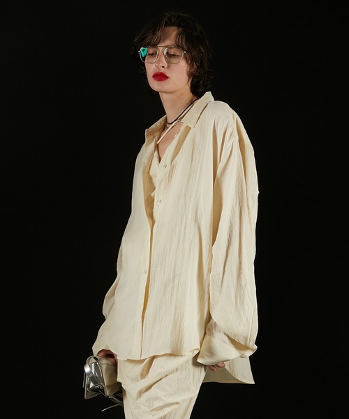 サテンシャツ&キャミ / Satin Shirt & Cami（シャツ/ブラウス）｜PRANK