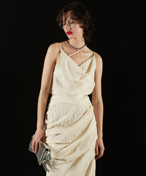 PRANK PROJECT（プランクプロジェクト）の「【Pre-Order】サテンシャツ&キャミ / Satin Shirt & Cami（シャツ/ブラウス・レディース・ホワイト/マルチ/ブラック・FREE）」の15枚目の写真